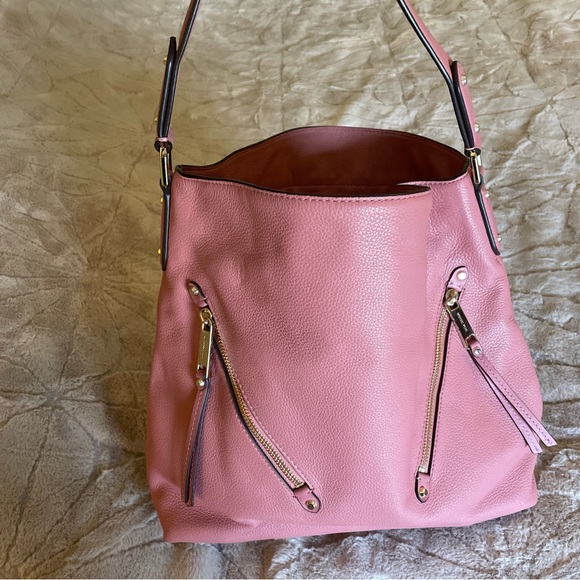 ***SOLD***Michael Kors Evie large pebble shoulder bag Soft Rose ~ NWOT - Picture 2 of 8